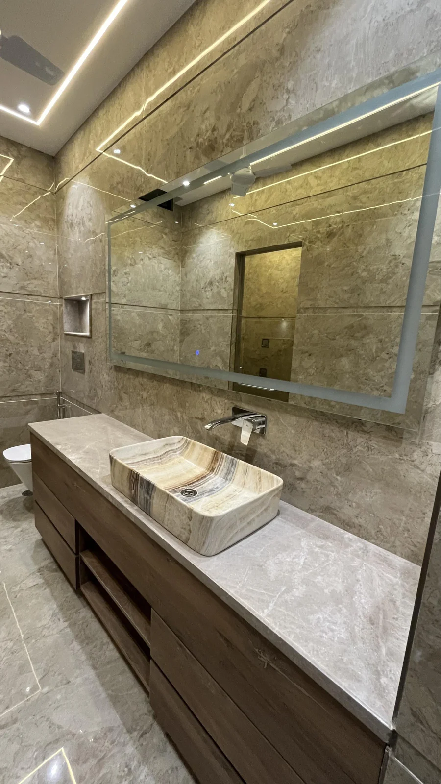 Home 01 Bathroom finishes, supplied property photograph